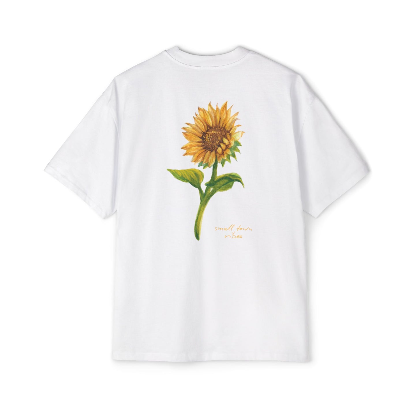 Copy of Men's Heavy Oversized Tee Sunflower Design Winters, CA STV